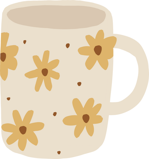 Cute flower mug